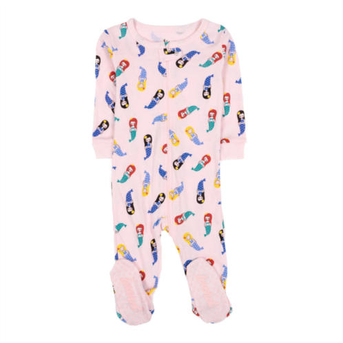 Leveret kids footed cotton pajamas mermaid