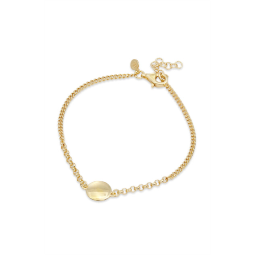 SAVVY CIE JEWELS italian sterling over gold brac