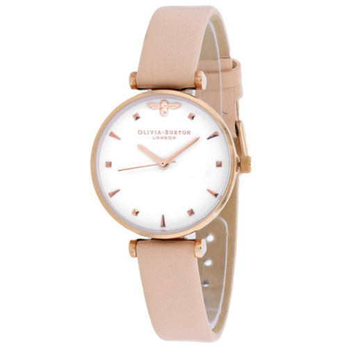 Olivia Burton womens white dial watch