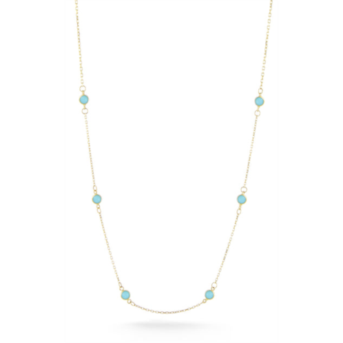 Ember Fine Jewelry 14k gold & turquoise necklace