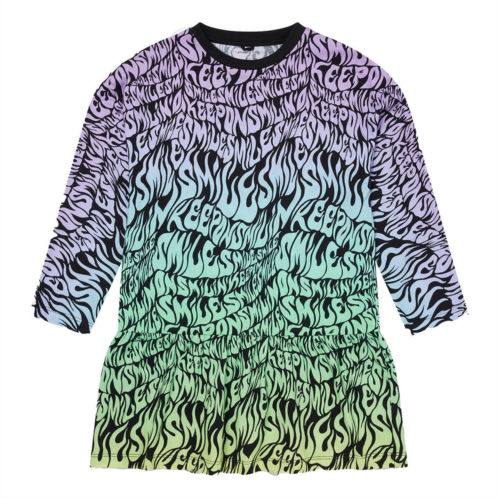 Stella McCartney multicolor keep on smiling graphic dress