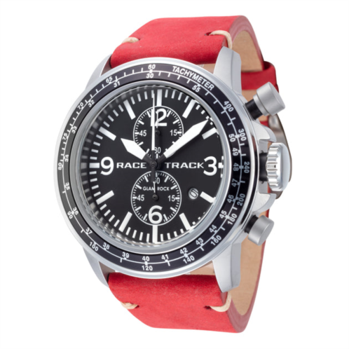 Glam Rock mens racetrack action tachymeter 46mm quartz watch