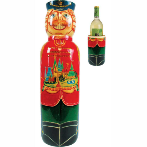 designocracy nutcracker wine bottle gift box g.debrekht