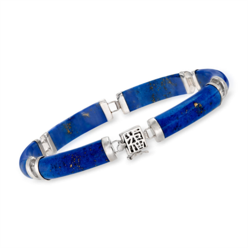 Ross-Simons lapis bless bracelet in sterling silver