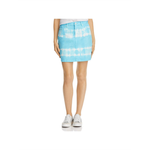 [BLANKNYC] womens tie-dye short denim skirt