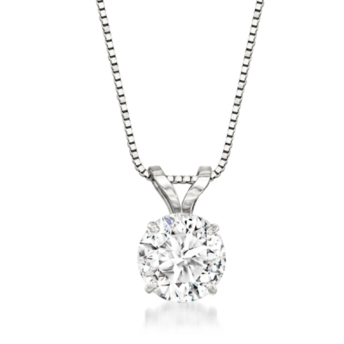 Ross-Simons cz solitaire necklace in 14kt white gold