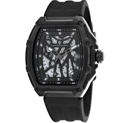 Christian Van Sant mens black dial watch