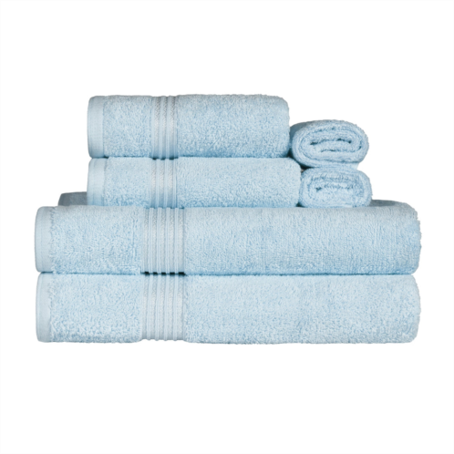 Superior egyptian cotton 600 gsm, 6-piece towel set, 2 bath 2 hand, 2 face