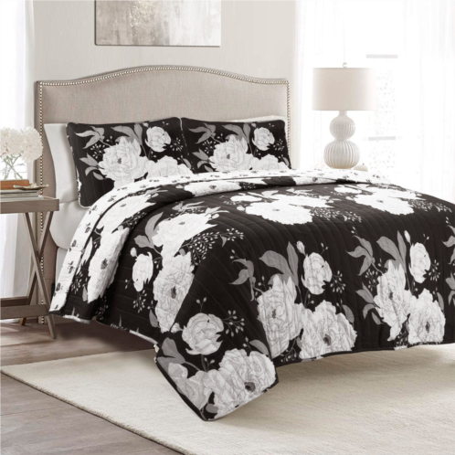 Lush Decor zinnia floral 3 piece quilt set