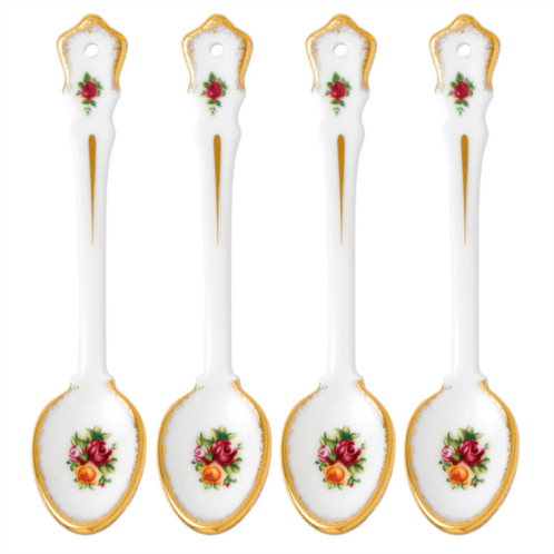 Royal Albert old country roses spoon 5.9in, set of 4