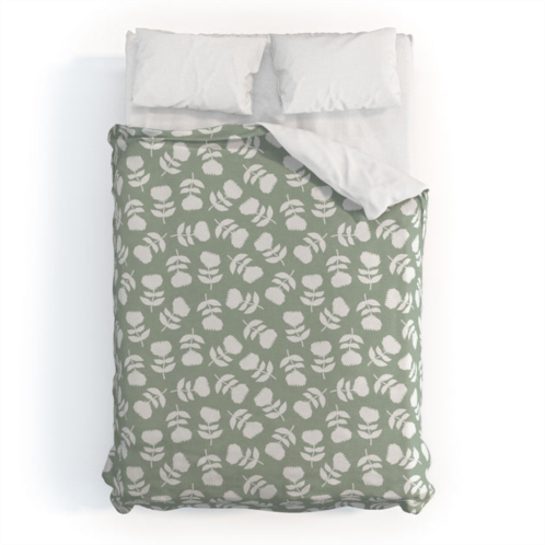 Deny Designs little arrow design co vintage floral sage polyester duvet