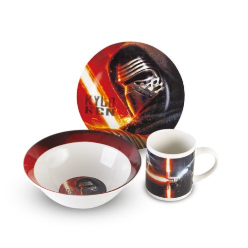 Berlinger Haus 3-piece children breakfast porcelain set star wars kylo ren