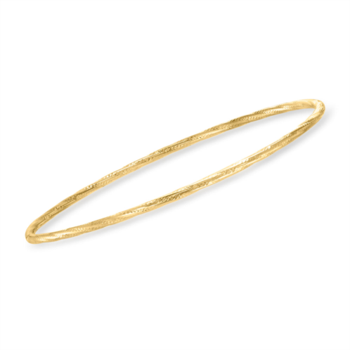 Ross-Simons italian 14kt yellow gold twisted bangle bracelet