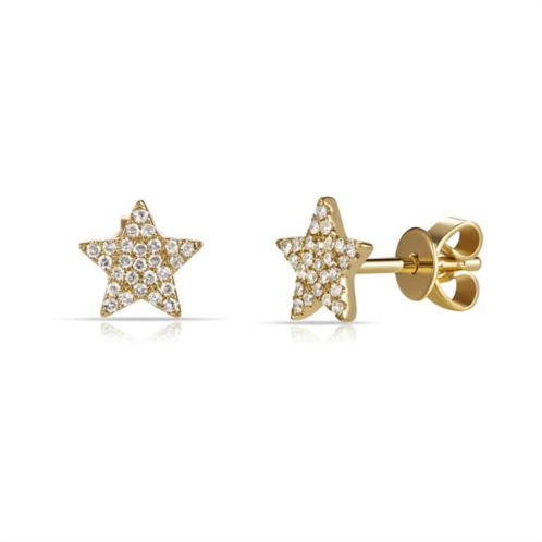 Sabrina Designs 14k gold & diamond star earrings