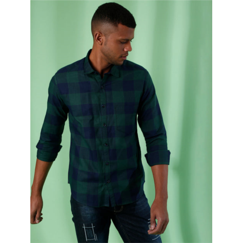 Campus Sutra men full sleeve checkered casual shirt