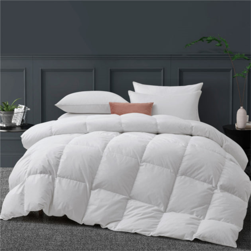 Puredown all season down and feather comforter with 100% cotton