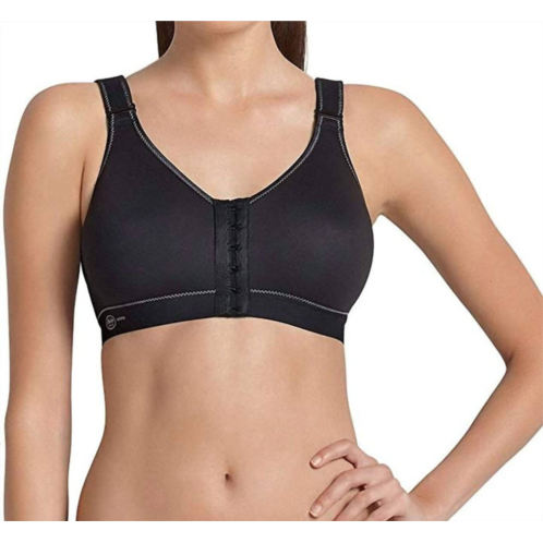 Anita active front close sports bra in black