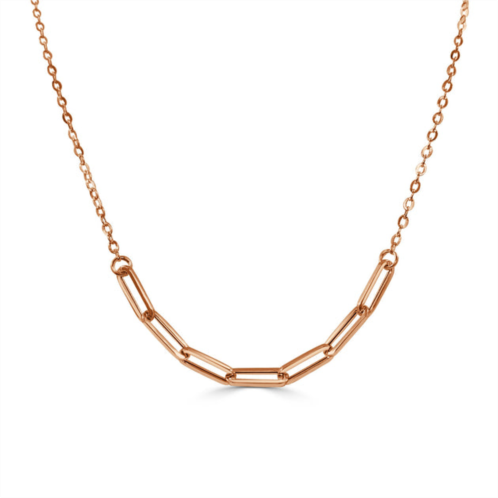 Sabrina Designs 14k gold paperclip necklace