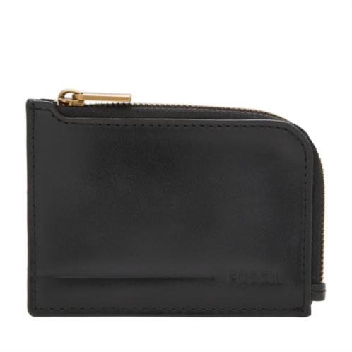 Fossil mens allen leather zip card case