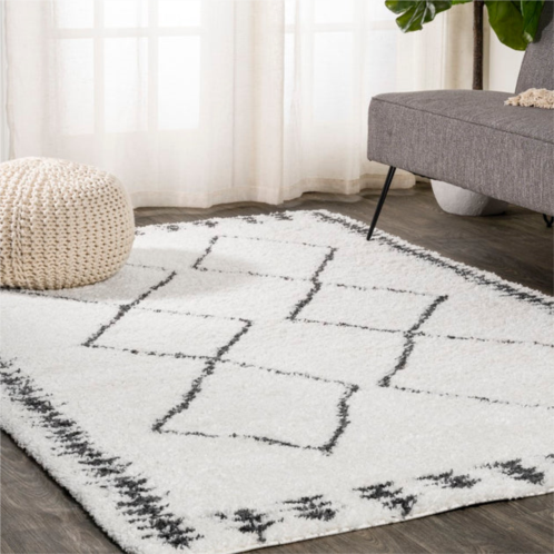 JONATHAN Y calvia moroccan diamond shag area rug