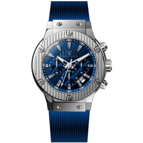 Christian Van Sant mens monarchy blue dial watch