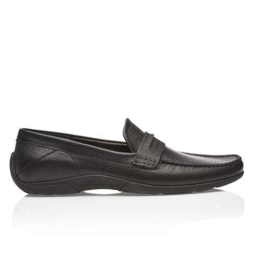 Porsche Design driver black calf grain moccasins