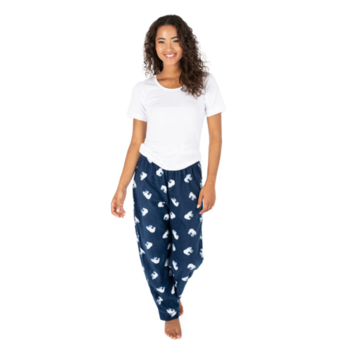 Leveret christmas womens fleece pajama pants polar bear