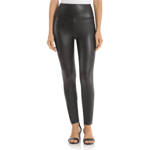 Bagatelle womens faux leather high rise leggings