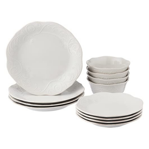 Lenox french perle accent plate, white