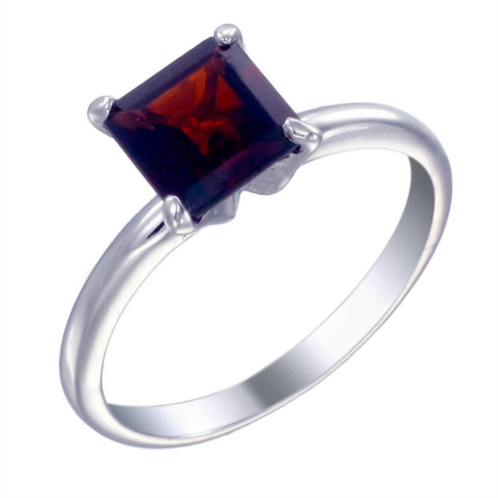 Vir Jewels sterling silver garnet ring (1 ct)