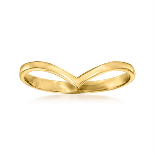 RS Pure ross-simons 14kt yellow gold chevron ring