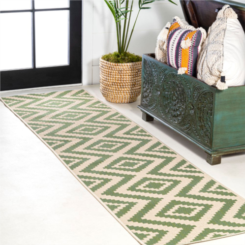 JONATHAN Y sintra diamond tribal indoor/outdoor area rug