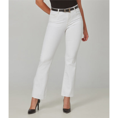 Lola Jeans billie-wht high rise bootcut jeans