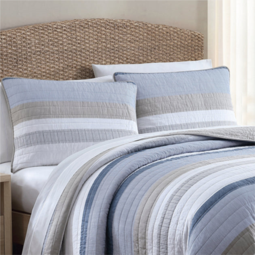 Nautica galewood beige king quilt-sham set