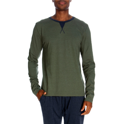 Unsimply Stitched long sleeve contrast crew