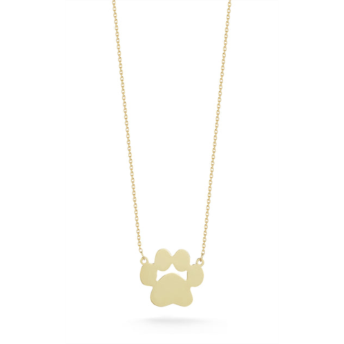 Ember Fine Jewelry 14k gold dog paw necklace