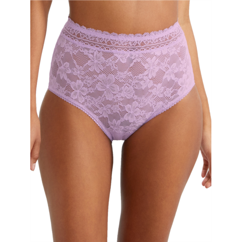 Bare womens the soft stretch high-waist lace brief