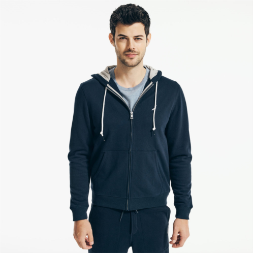 Nautica mens solid full-zip hoodie