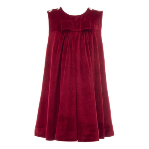 Tulleen red sleeveless bow dress