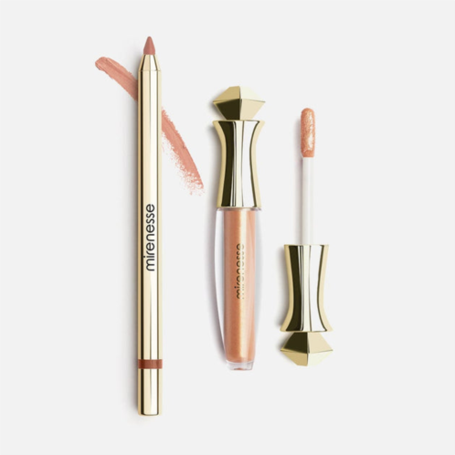 Mirenesse kissproof baby nude + gloss plumper duo