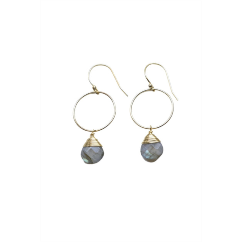 A Blonde and Her Bag yuliya demi fine earring in labradorite