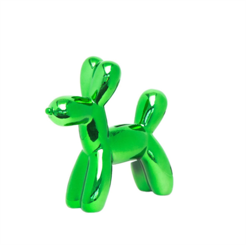 Interior Illusion Plus interior illusions plus kelly green mini ceramic dog piggy bank - 7.5 tall