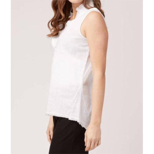 XCVI belita ruffle tank 14213 in white