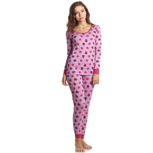 Leveret womens two piece cotton pajamas elephant