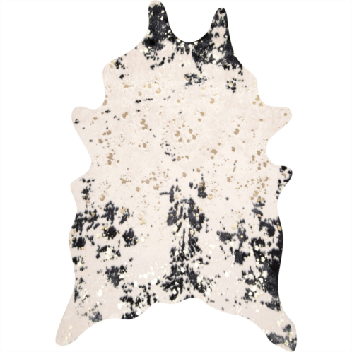 NuLOOM iraida faux cowhide area rug