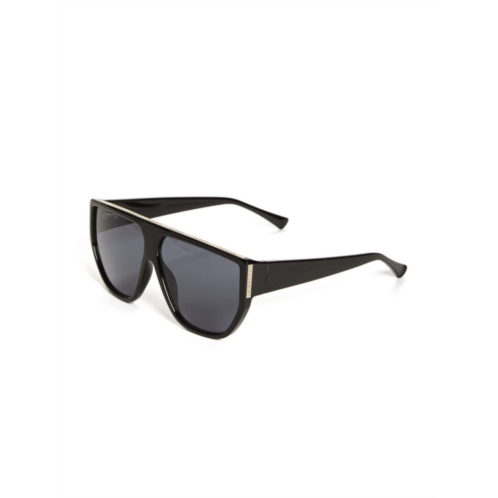 Guess Factory flat brow plastic round sunglasses