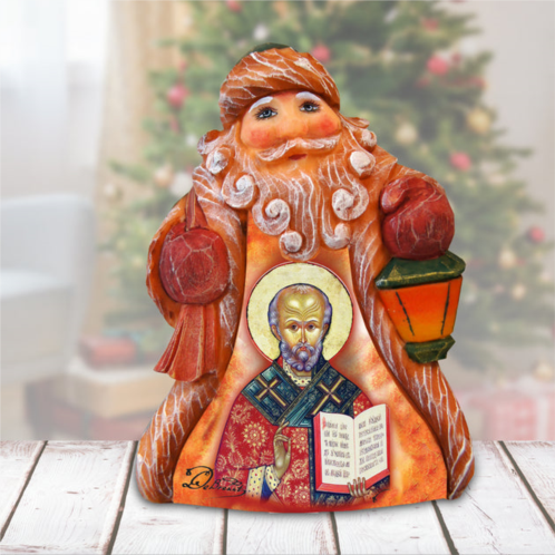 designocracy tiny tale saint nick santa handpainted g.debrekht