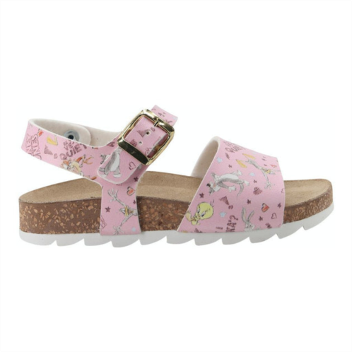 Master of Arts pink looney tunes sandals