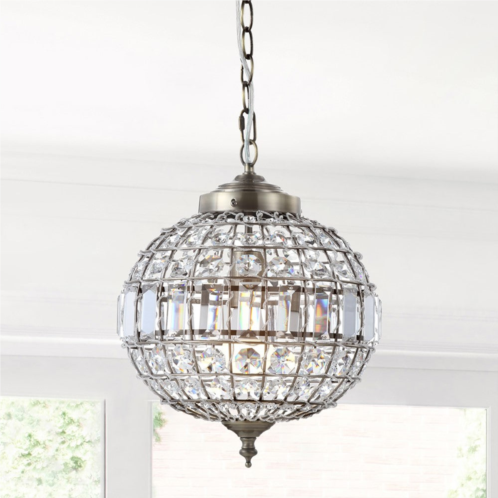 JONATHAN Y georgina 16 crystal/metal led pendant pendant