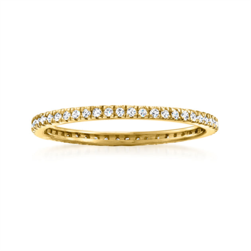 RS Pure by ross-simons diamond eternity ring in 14kt yellow gold